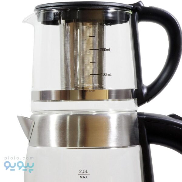 چای ساز بوش مدل BH1666 کتری و قوری شیشه‌ای ظرفیت ۲.۵ لیتر